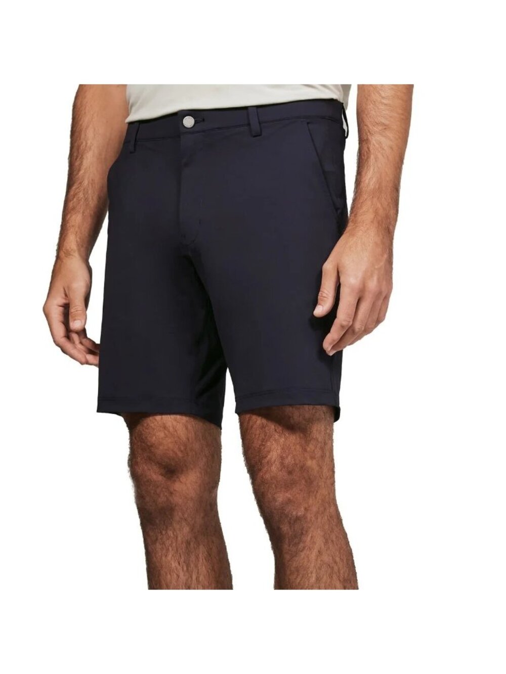 NWT Infinity Men's 38 Navy Performance Shorts With Stretch Waistband & Moisture - Picture 2 of 12